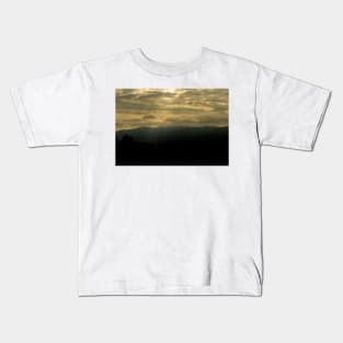 Golden Sun Mountains Kids T-Shirt